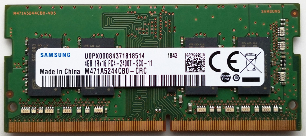 Samsung SODIMM DDR4 4GB 2400MHz CL17 M471A5244CB0-CRC