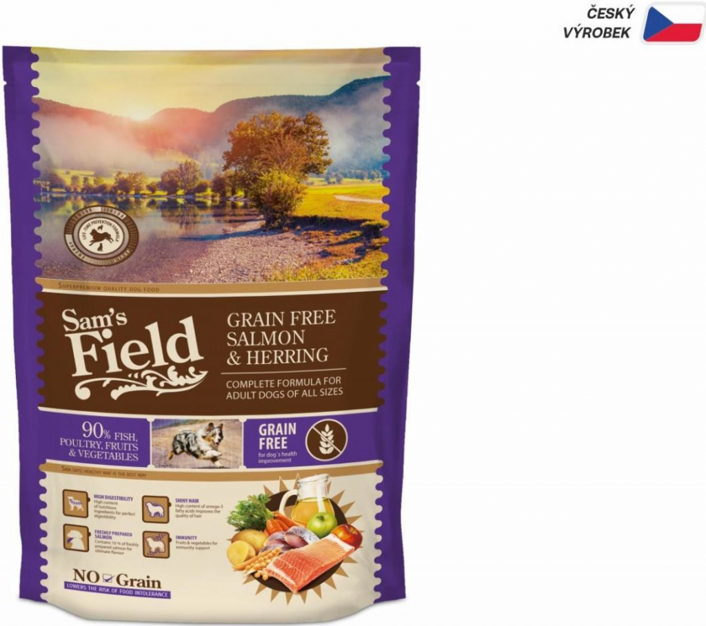 Sam\'s Field Grain Free Salmon & Herring 0,8 kg