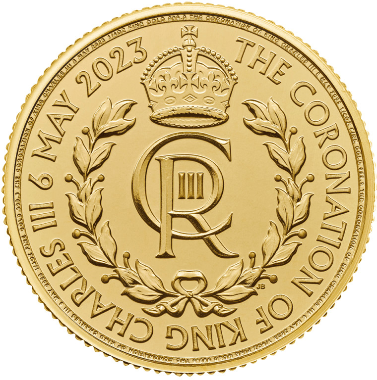 Royal Mint Zlatá mince Korunovace krále Charles III 2023 1/4 oz