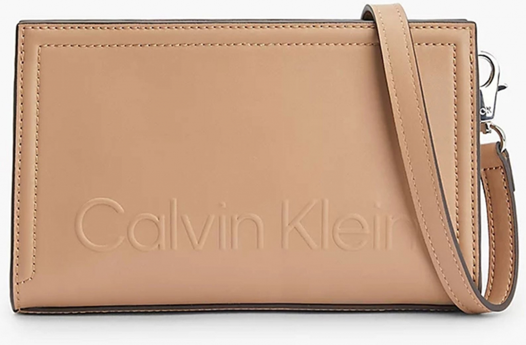 Calvin Klein béžová dámská crossbody kabelka