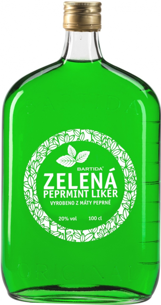 Bartida Zelená Peprmint 1 l (holá láhev)