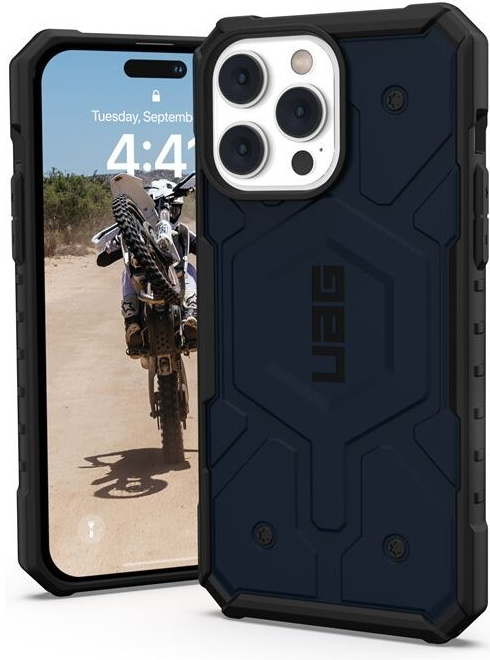 Pouzdro UAG Pathfinder iPhone 14 Pro Max MagSafe - modré