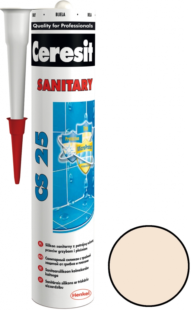 CERESIT CS 25 sanitární silikon 280g natura