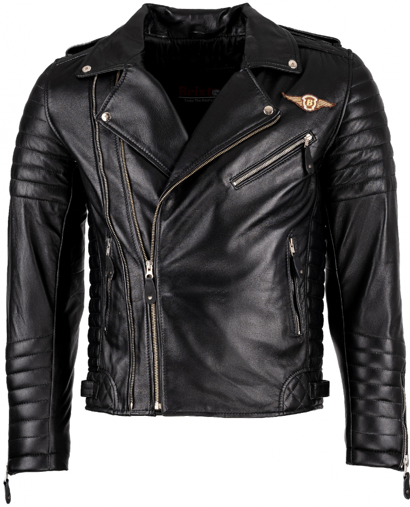 Brixton pánská kožená bunda Křivák Rockstar černá