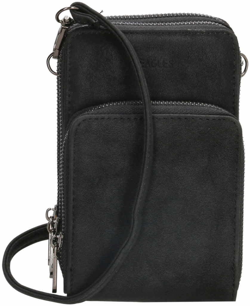 Beagles dámská kabelka na telefon/peněženka s popruhem přes rameno Marbella černá na výšku