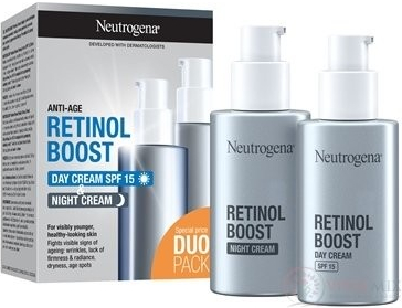 NEUTROGENA Retinol Boost Duo Pack DAY CREAM SPF 15 50 ml + NIGHT CREAM 50 ml,