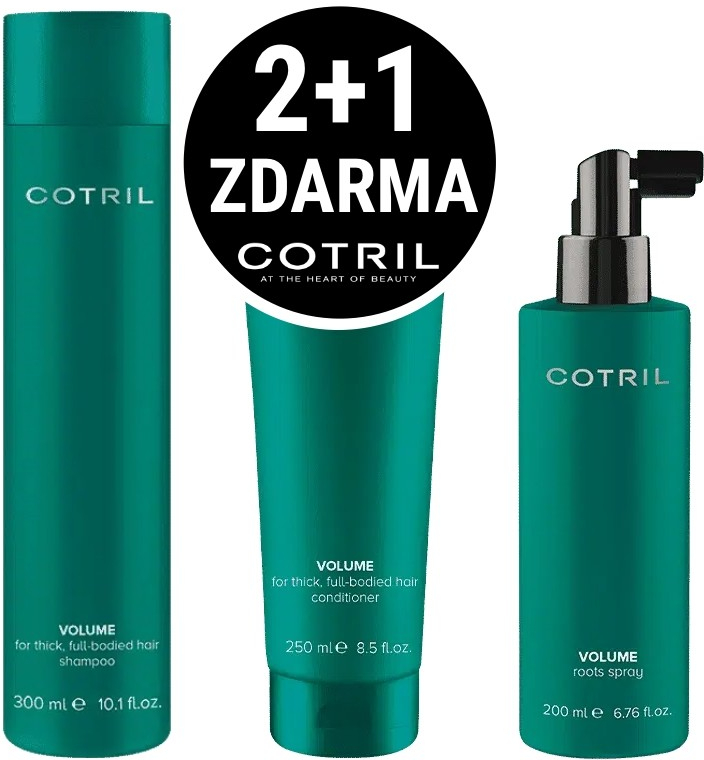 Cotril Volume šampón 300 ml + balzám 250 ml + sprej 200 ml dárková sada