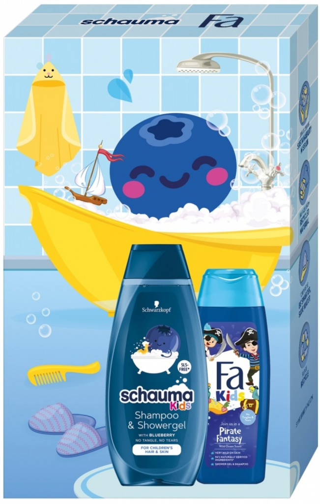 Fa & Schauma Kids Boy sprchový gel 250 ml + šampon 400 ml dárková sada