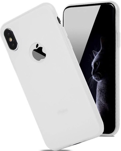 Pouzdro SES Silikonové matné s výřezem Apple iPhone X/XS - bílé