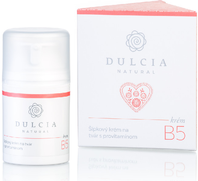 Dulcia Natural šípkový krém na obličej s provitaminem B5 50 ml