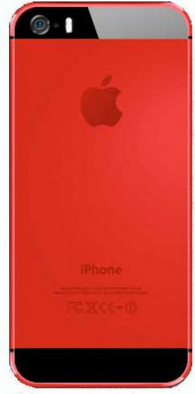 Kryt Apple iphone 5 zadní červený/černý