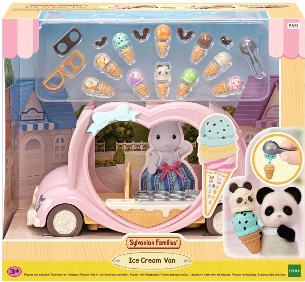 Sylvanian Families Růžový zmrzlinářský vůz