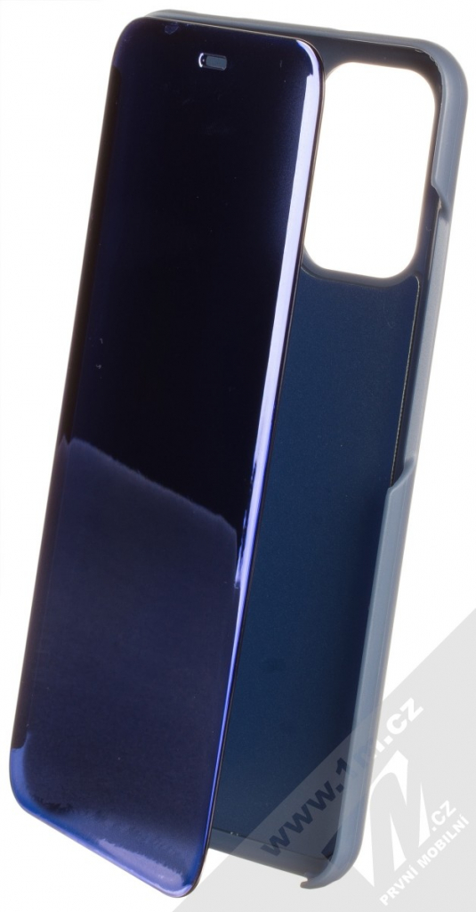 Pouzdro 1Mcz Clear View Xiaomi Redmi Note 10, Redmi Note 10S, Poco M5s modré