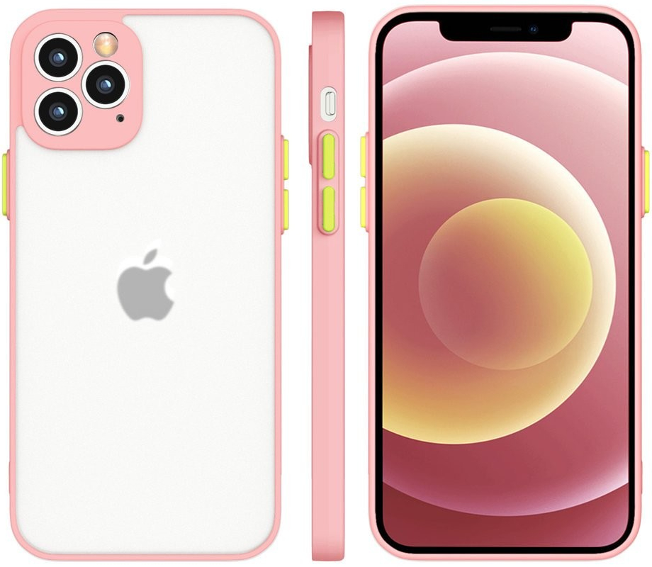 Pouzdro IZMAEL Silikónové flexibilní Milky Case Apple iPhone 12 Apple iPhone 12 Pro Max růžové
