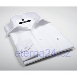 Eterna Blackline Uni Popeline - bílá