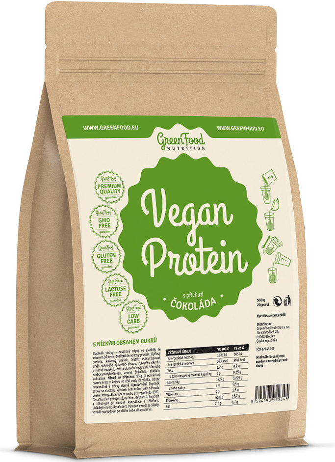 GreenFood Nutrition Vegan protein 750 g