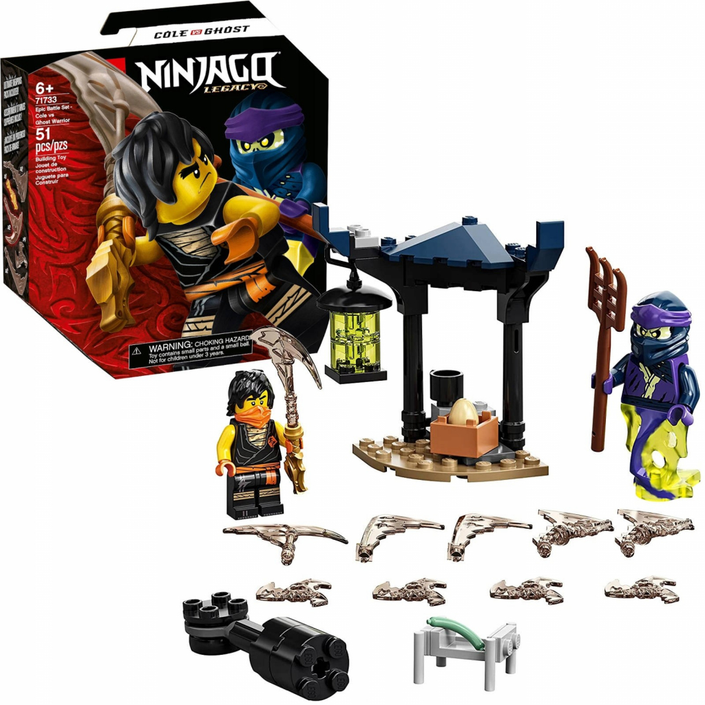 LEGO® NINJAGO® 71733 Epický souboj Cole vs. přízračný válečník
