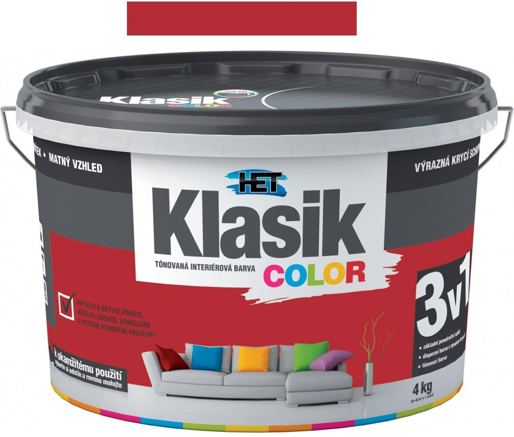 HET Klasik color vínový 4kg