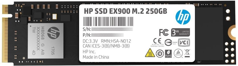 HP EX900 SSD 250GB 2YY43AA