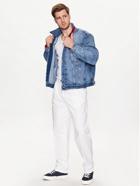 Tommy Hilfiger jeansová bunda MW0MW31196 Tmavomodrá