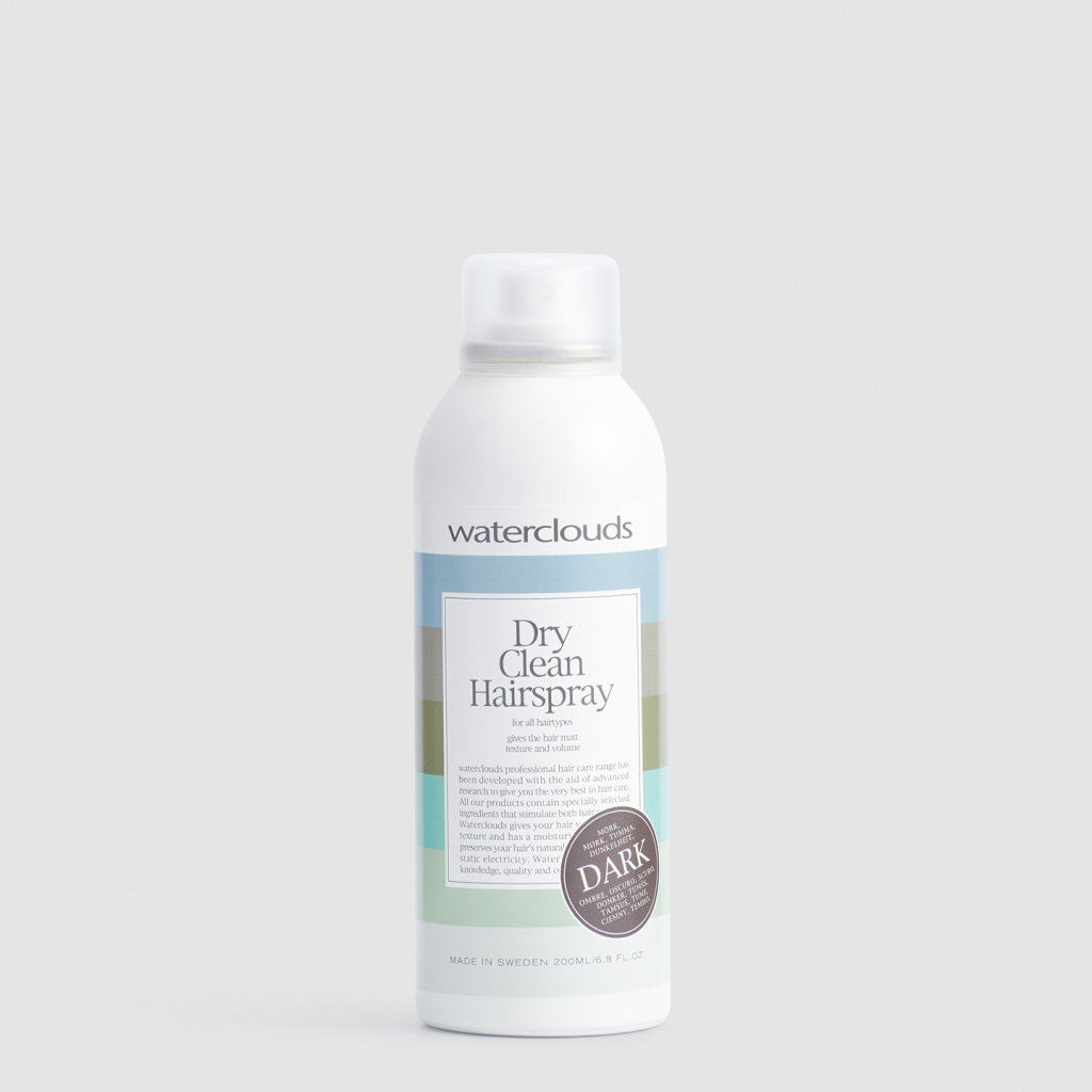 Waterclouds Dry Clean Dark Hairspray suchý šampon pro tmavé vlasy 200 ml