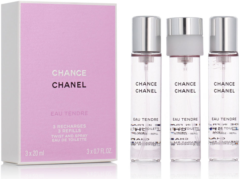 Chanel Chance Eau Tendre toaletní voda dámská 3 x 20 ml