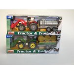 Traktor se lžící a přívěsem