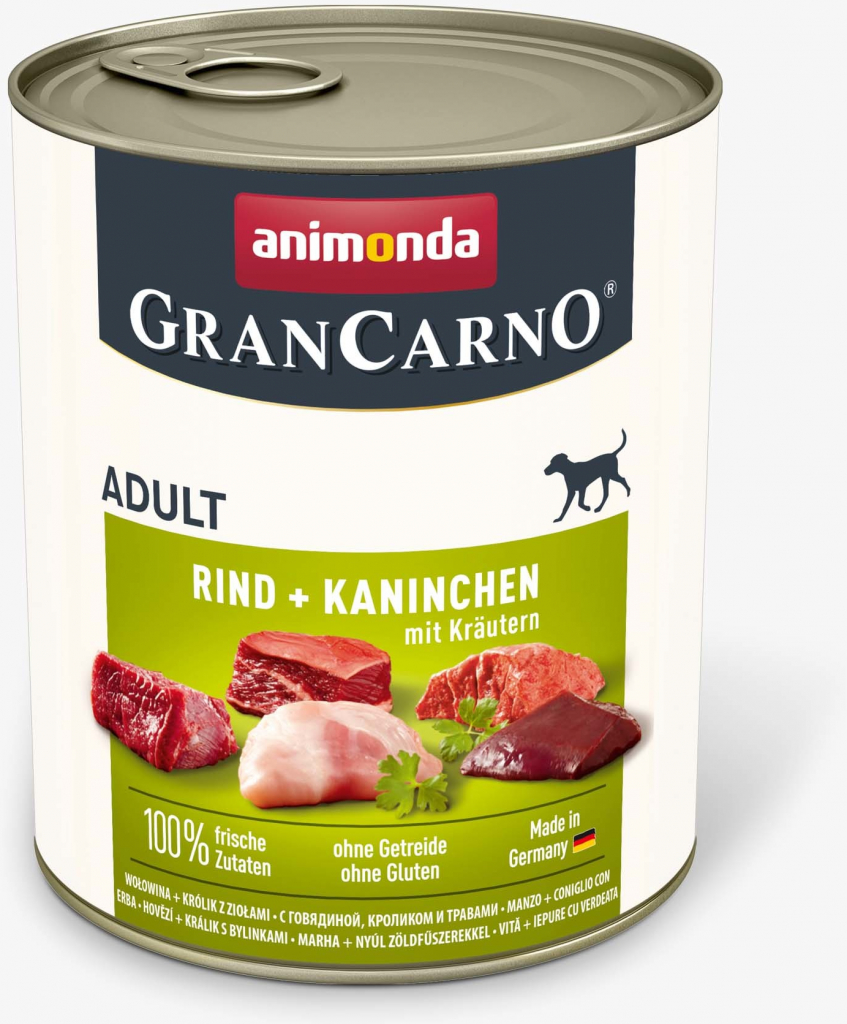 Animonda Gran Carno Adult hovězí & králík & bylinky 0,8 kg