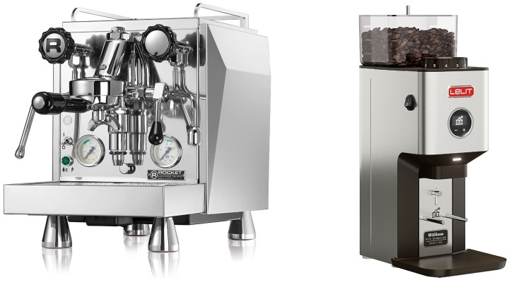 Set Rocket Espresso Giotto Cronometro V + Lelit William PL72