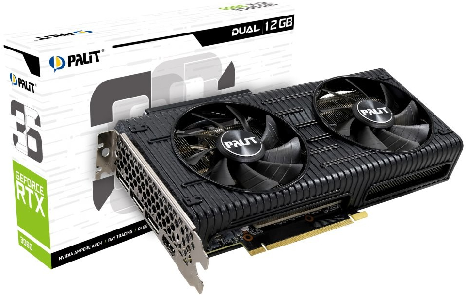 Palit GeForce RTX 3060 Dual 12GB GDDR6 NE63060019K9-190AD