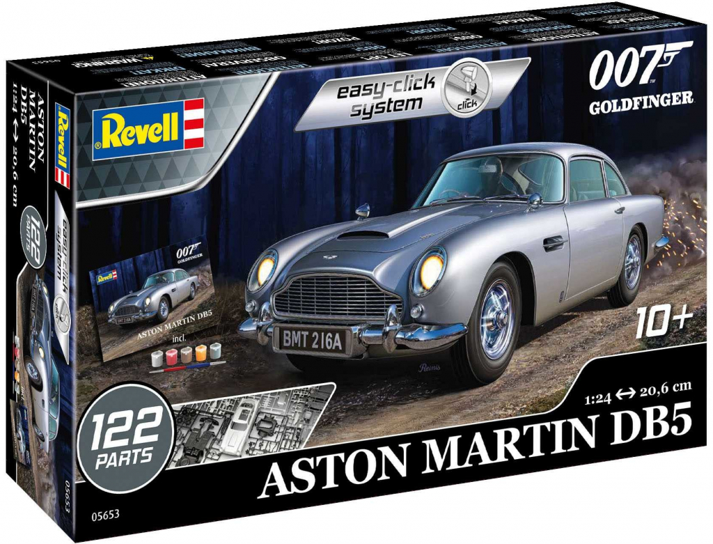 Revell James Bond Goldfinger Aston Martin DB5 EasyClick ModelSet 05653 1:24