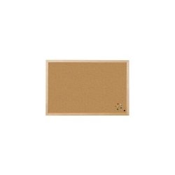 Korková závěsná nástěnka dřevěný MDF rám 80x60 cm