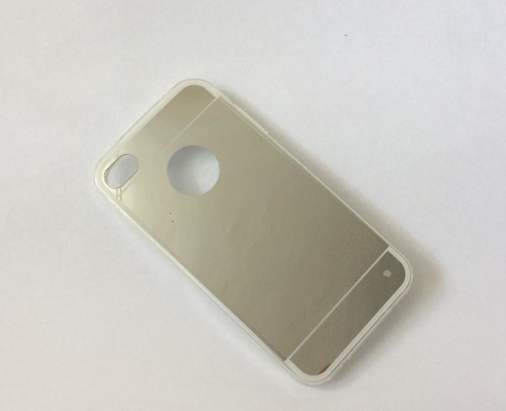 Pouzdro Mirro FORCELL Apple iPhone 4/4S stříbrné