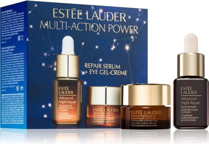 Estée Lauder Multi-Action Power Advanced Night Repair Serum Synchronized Multi-Recovery Complex protivráskové sérum 7 ml + Advanced Night Repair Eye Supercharged Complex regenerační