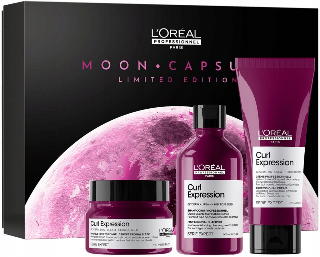 L´oréal Professionnel Serie Expert Curl Expression Trio Vánoční Sada Šampon 300 ml + maska 250 ml + hydratační krém 200 ml