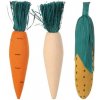 Trixie Dřevěná okusovací zelenina 10cm 3ks