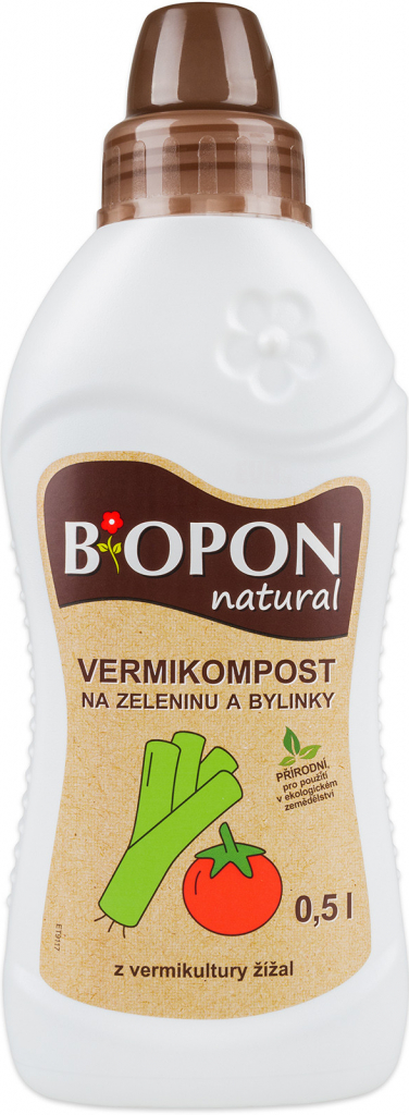 BOPON Vermikompost na zeleninu a bylinky 500 ml