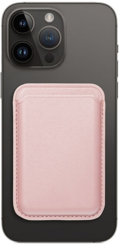 Pouzdro Case4Mobile PU Peněženka MagSafe, pískově růžové