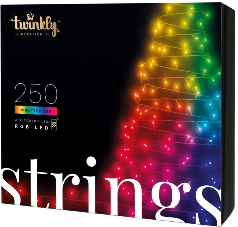 Twinkly Vánoční osvětlení Strings 250 LED RGB+W venkovní