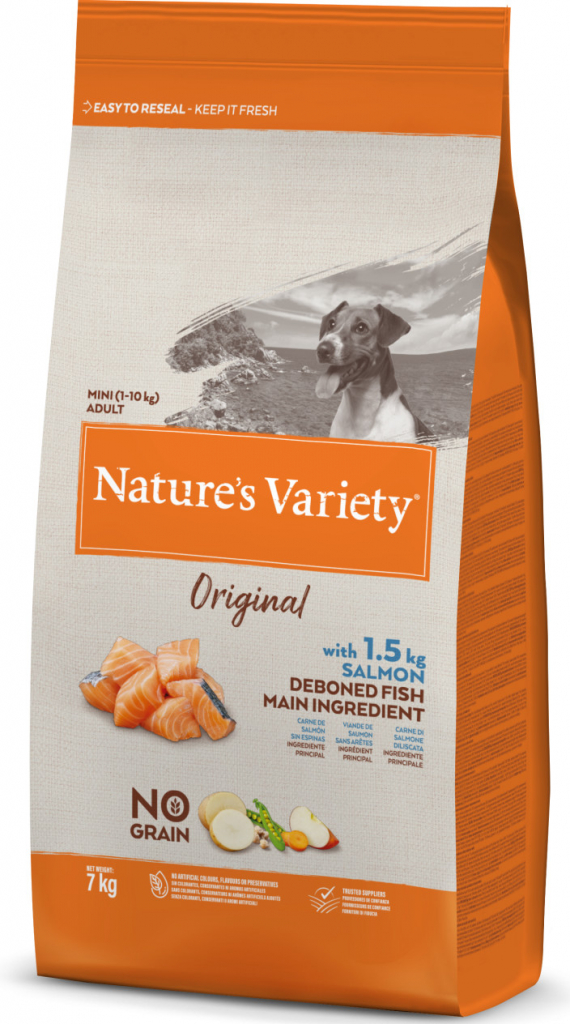 Nature\'s Variety original pro malé psy s lososem 7 kg