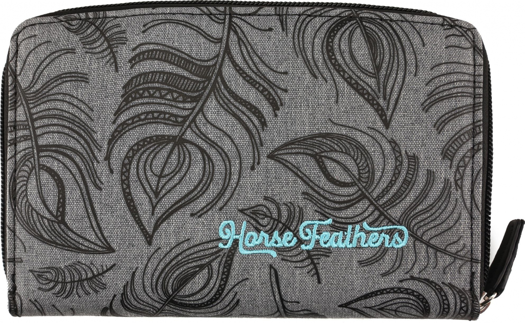 HORSEFEATHERS RHEN WALLET Heather Gray