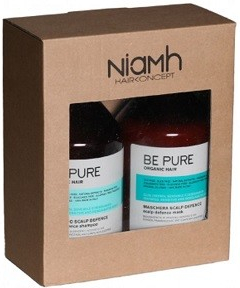NiaMh Be Pure Scalp Defence Shampoo 500 ml + Mask 500 ml dárková sada