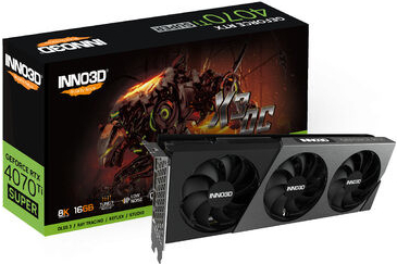 Inno3D GeForce RTX 4070 Ti SUPER X3 OC 16GB GDDR6x N407TS3-166XX-186158N