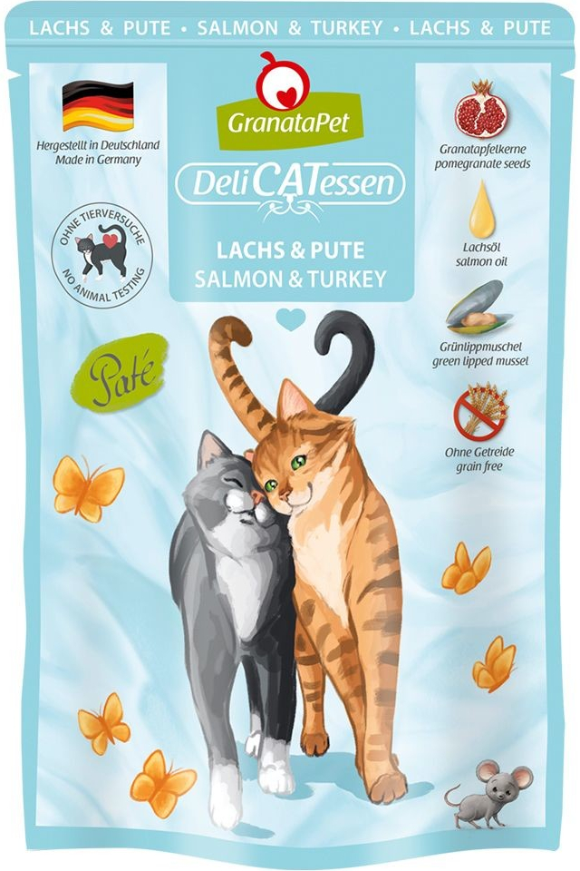 GranataPet pro kočky Delicatessen losos a krůta 6 x 85 g