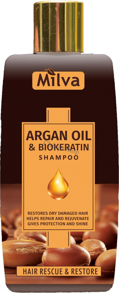 Milva šampon Arganový olej a Biokeratin 200 ml