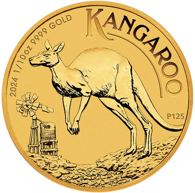 Kangaroo zlatá mince 2024 1/10 oz