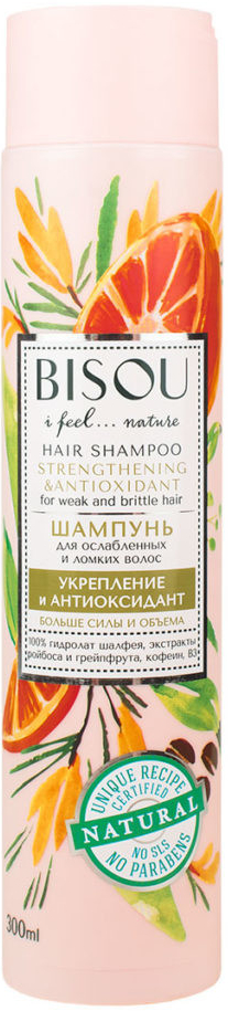 Bisou Hair Shampoo Strengthening & Antioxidant 300 ml