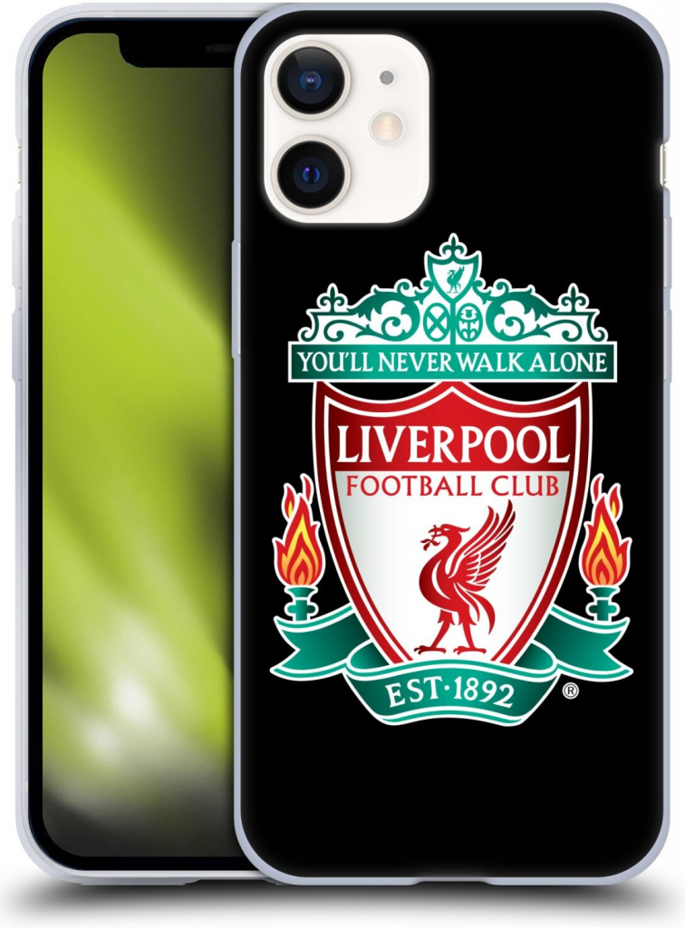 Pouzdro Head Case Apple iPhone 12 Mini ZNAK LIVERPOOL FC OFFICIAL BLACK