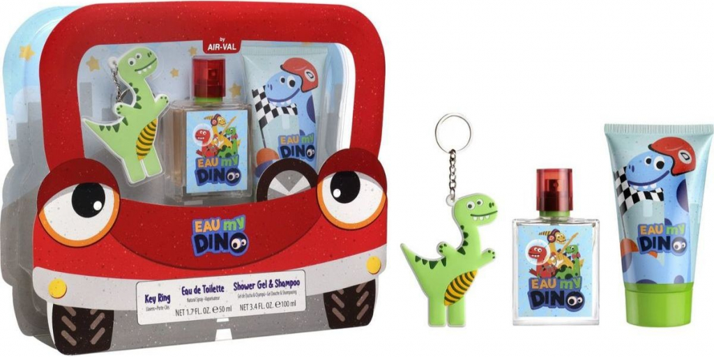 Eau My Dino EDT 50 ml + sprchový gel 100 ml + přívěšek na klíče dárková sada