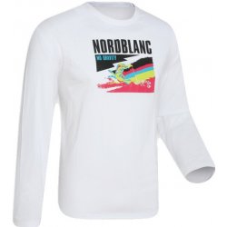 Pánská trika NORDBLANC dlouhý rukáv NBFMT2808 BÍLÁ